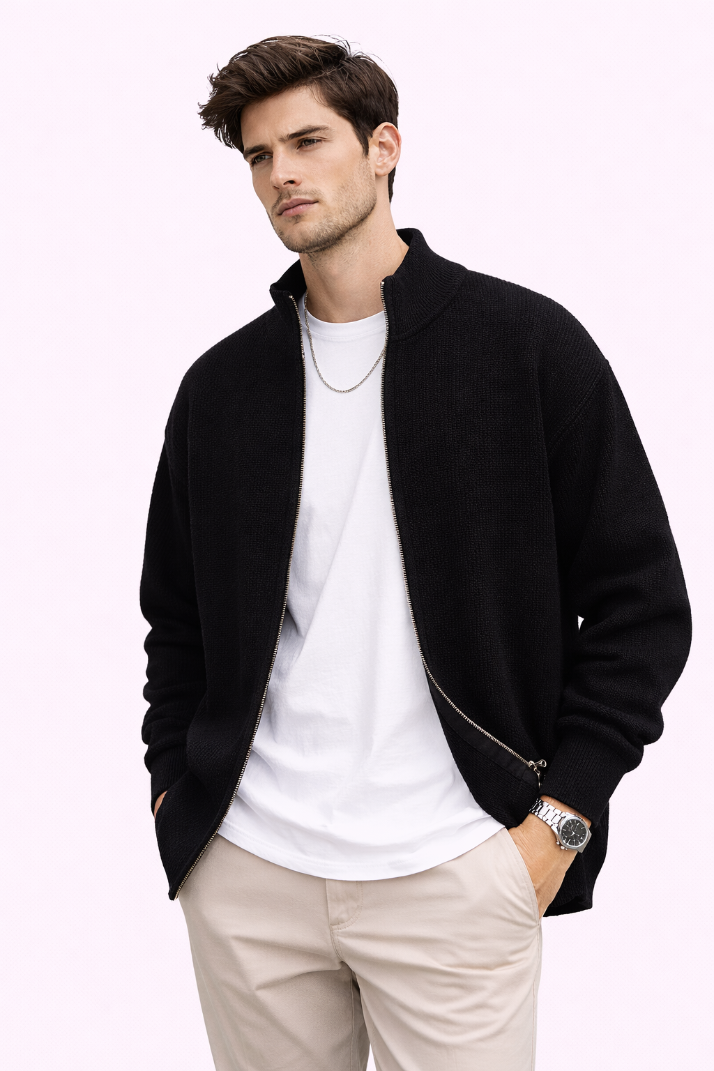 Zip Knit Jacket — Autumn Layer