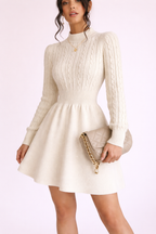 Elegant Winter Knit Dress