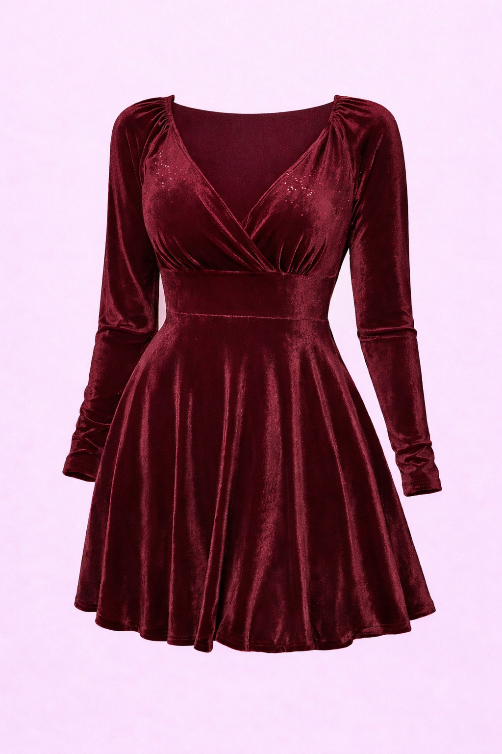 Elegant Short Velvet Dress