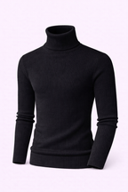 Turtleneck Ribbed Sweater