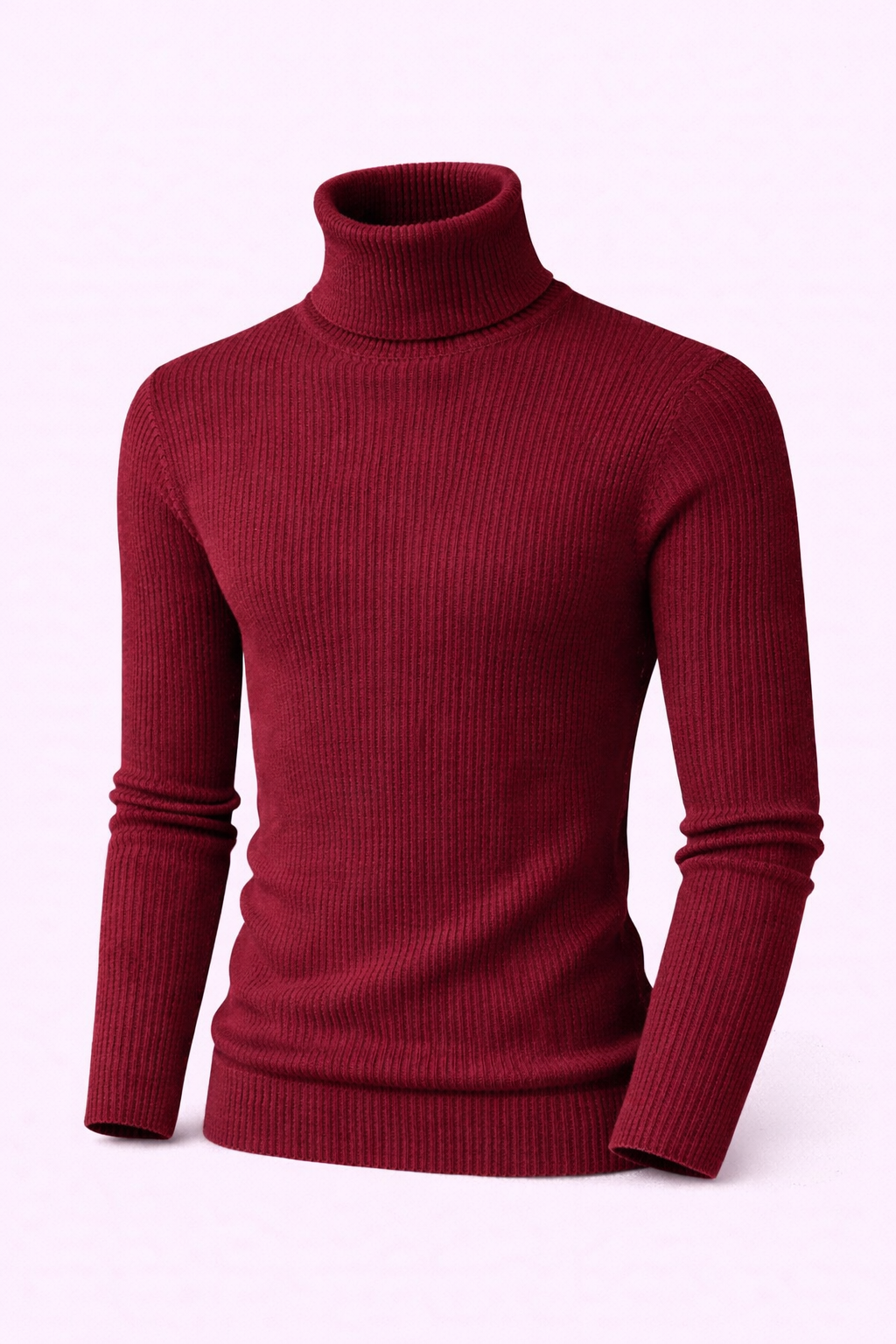 Turtleneck Ribbed Sweater