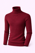 Turtleneck Ribbed Sweater