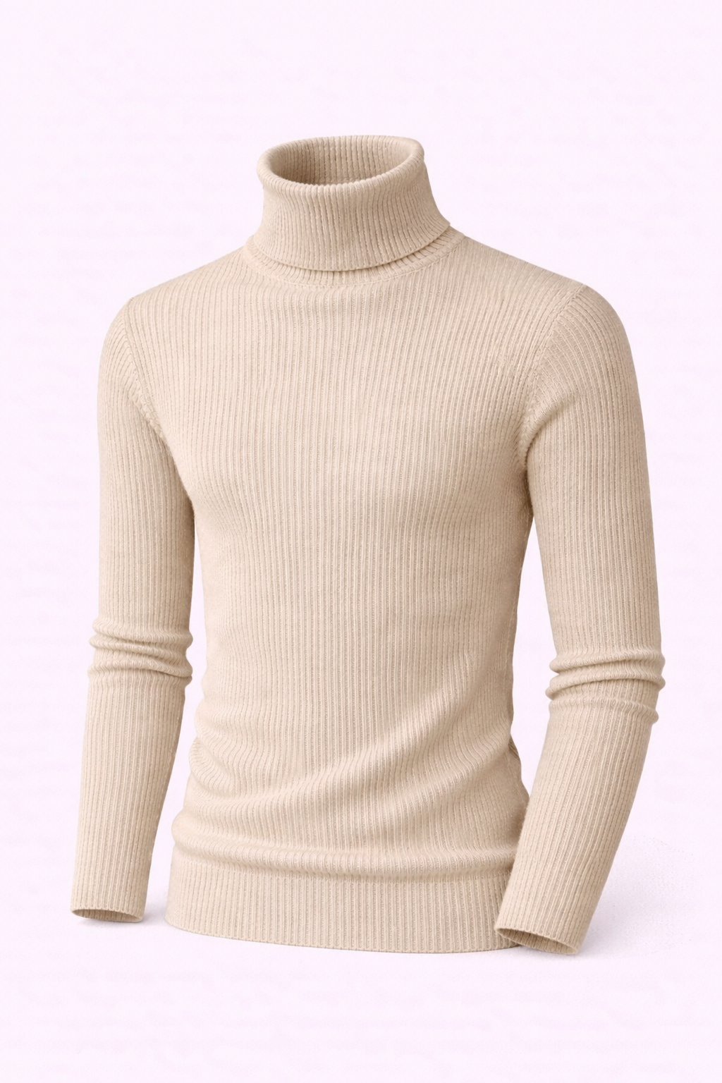 Turtleneck Ribbed Sweater