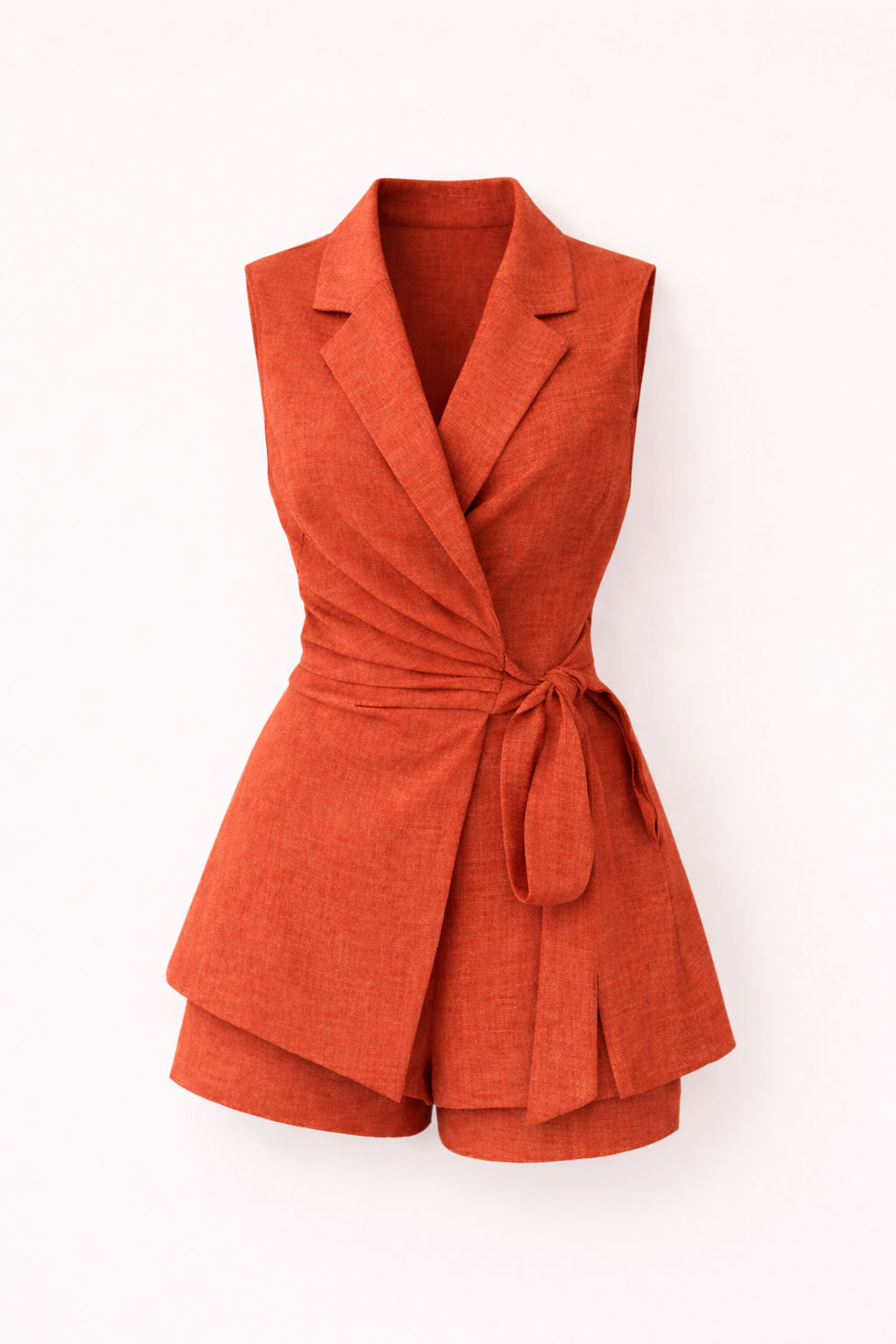 Sleeveless Wrap Set — Summer Chic