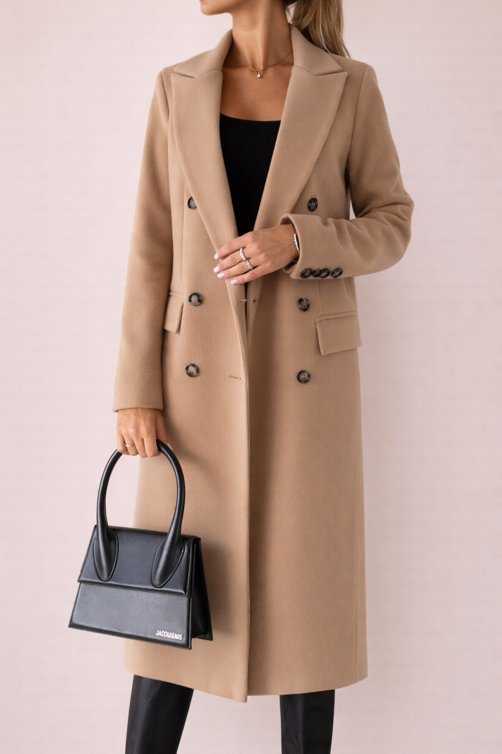 Double-Breasted Long Coat