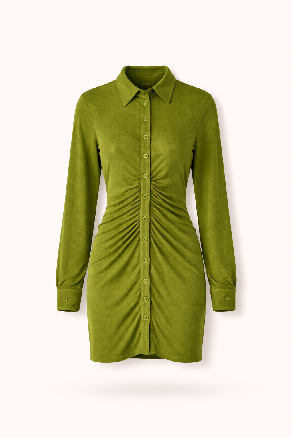 Ruched Dress — Olive Evening