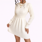 Elegant Winter Knit Dress