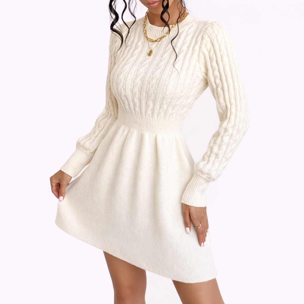 Elegant Winter Knit Dress