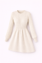Elegant Winter Knit Dress